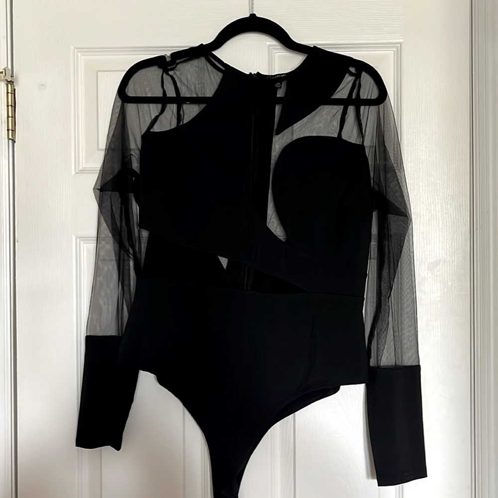 Classy, sexy, see-through mesh, Teddy body con